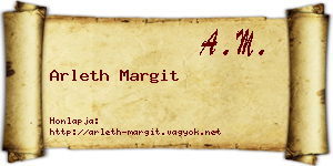 Arleth Margit névjegykártya